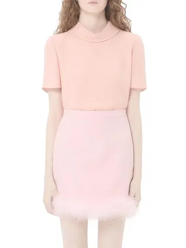 Valentino Garavani Women's Georgette Top - Rose - Size 2 | Thumbnail 2 Valentino Garavani Women's Georgette Top - Rose - Size 2 | Thumbnail 2