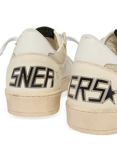 Golden Goose Men's Ball Star Mesh & Leather Low-Top Sneakers - Beige | Thumbnail 5 Golden Goose Men's Ball Star Mesh & Leather Low-Top Sneakers - Beige | Thumbnail 5