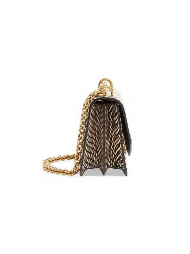 Valentino Garavani Women's Vain Elaphe Leather Shoulder Bag with Cobra Print - Black Multicolor | Thumbnail 3 Valentino Garavani Women's Vain Elaphe Leather Shoulder Bag with Cobra Print - Black Multicolor | Thumbnail 3