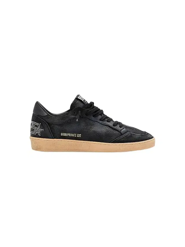 Golden Goose Men's Ball Star Leather Low-Top Sneakers - Black