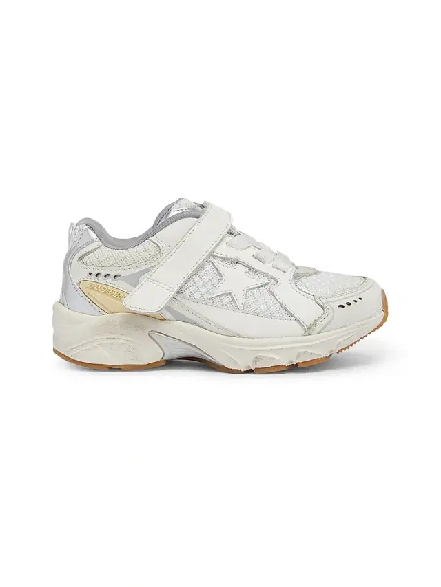 Golden Goose Baby Girl's & Little Girl's Lightstar Leather & Mesh Sneakers - White 9 (Toddler)