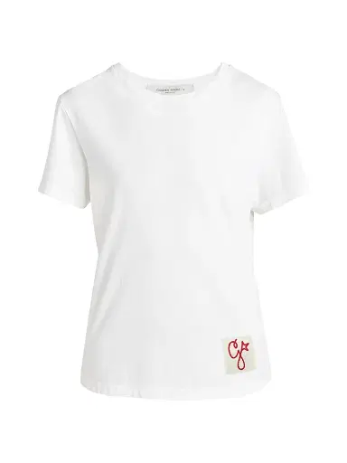 Golden Goose Women's Golden Distressed Cotton T-Shirt - White - Size XXS | Thumbnail 1 Golden Goose Women's Golden Distressed Cotton T-Shirt - White - Size XXS | Thumbnail 1