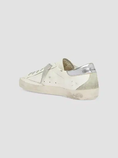 Golden Goose Men's Super-Star Logo Leather Low-Top Sneakers | Thumbnail 4 Golden Goose Men's Super-Star Logo Leather Low-Top Sneakers | Thumbnail 4