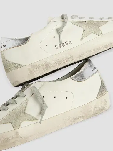 Golden Goose Men's Super-Star Logo Leather Low-Top Sneakers | Thumbnail 5 Golden Goose Men's Super-Star Logo Leather Low-Top Sneakers | Thumbnail 5