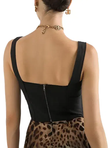 Dolce & Gabbana Women's Lace Crop Bustier Top - Nero - Size 12 | Thumbnail 5 Dolce & Gabbana Women's Lace Crop Bustier Top - Nero - Size 12 | Thumbnail 5