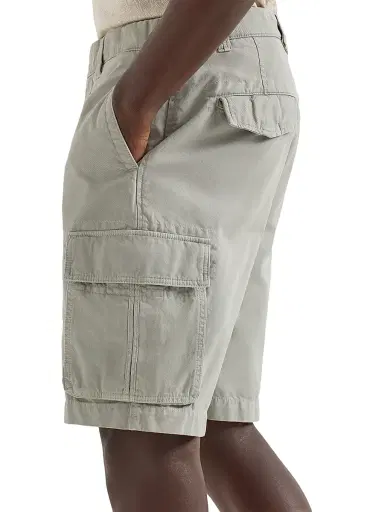 Brunello Cucinelli Men's Bermuda Shorts in Twisted Cotton Gabardine with Cargo Pockets - Khaki - Size 48 | Thumbnail 5