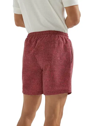 Brunello Cucinelli Men's Flower Print Nylon Swim Shorts - Cherry - Size XXXL | Thumbnail 3