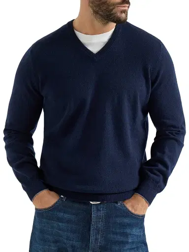 Brunello Cucinelli Men's Cashmere Sweater - Navy Blue - Size 46 | Thumbnail 2 Brunello Cucinelli Men's Cashmere Sweater - Navy Blue - Size 46 | Thumbnail 2