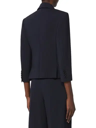 Max Mara Women's Woollen Cloth Cropped Blazer | Thumbnail 3