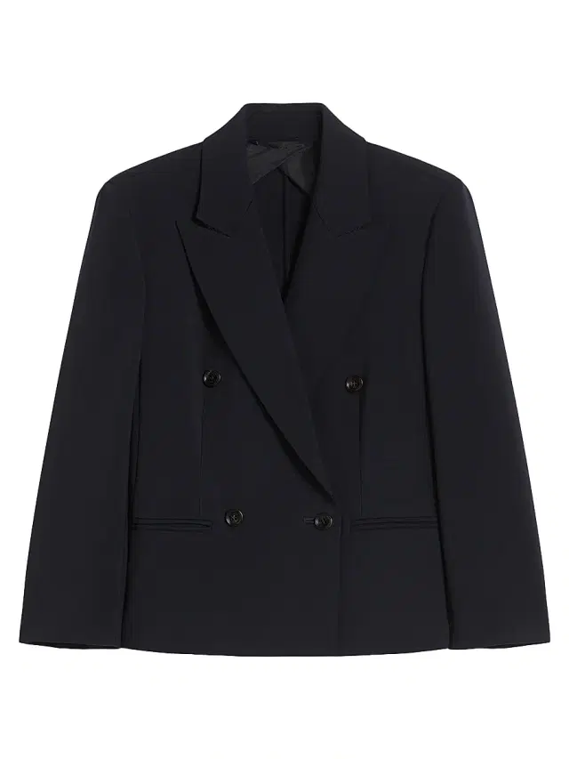 Women's Woollen Cloth Cropped Blazer - Ultramarine