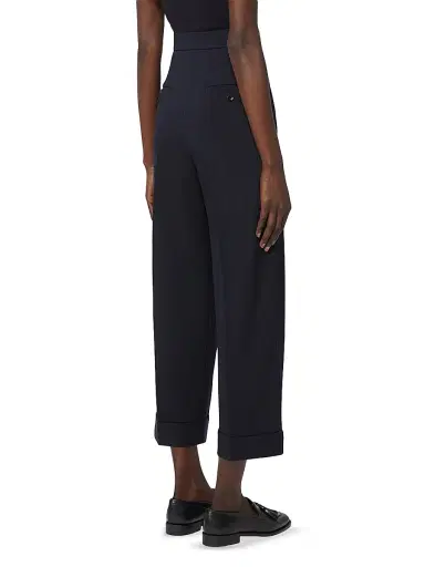 Max Mara Women's High Waisted Wool Trousers - Ultramarine - Size 16 | Thumbnail 3