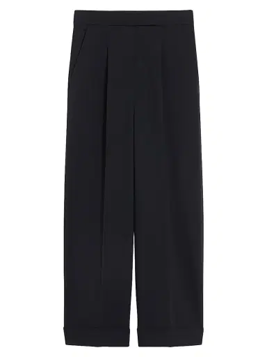 Max Mara Women's High Waisted Wool Trousers - Ultramarine - Size 16 | Thumbnail 1
