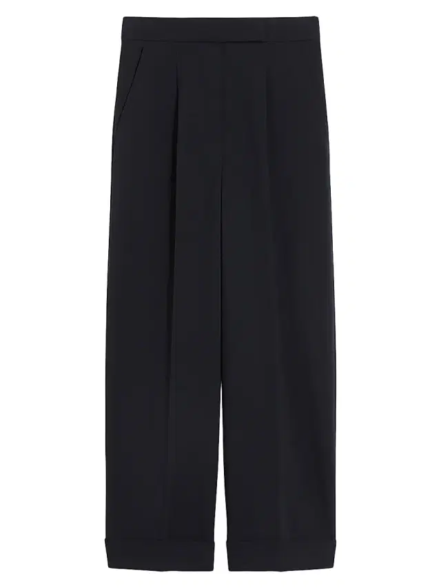 Max Mara Women's High Waisted Wool Trousers - Ultramarine