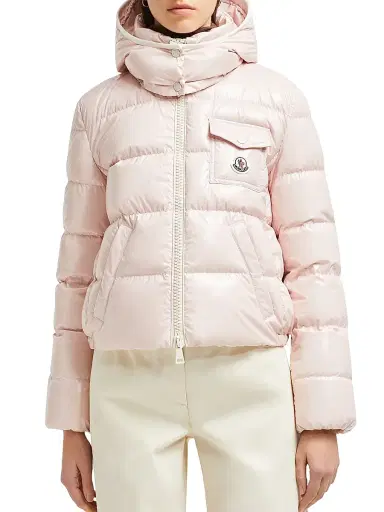 Moncler Women's Andro Puffer Coat - Pink - Size XXL | Thumbnail 2