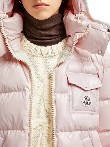 Moncler Women's Andro Puffer Coat - Pink - Size XXL | Thumbnail 4