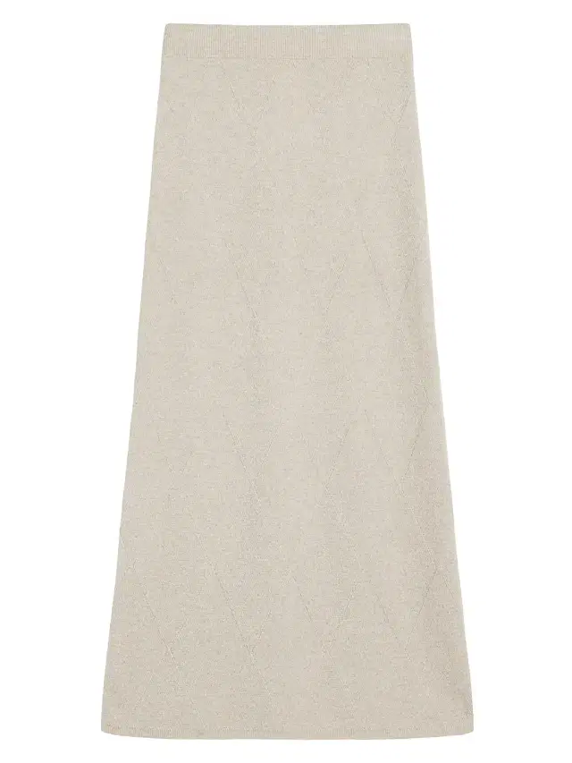 Max Mara Women's Argyle Cashmere Yarn Skirt - Beige