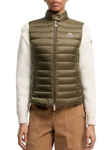 Moncler Women's Igens Puffer Vest - Olive Green - Size XXL | Thumbnail 2 Moncler Women's Igens Puffer Vest - Olive Green - Size XXL | Thumbnail 2