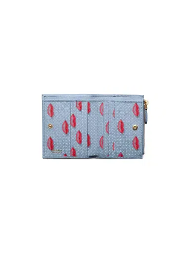 Prada Women's Saffiano Leather Wallet - Blue | Thumbnail 2 Prada Women's Saffiano Leather Wallet - Blue | Thumbnail 2