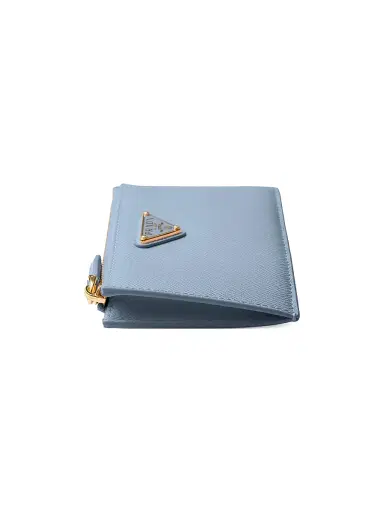 Prada Women's Saffiano Leather Wallet - Blue | Thumbnail 4 Prada Women's Saffiano Leather Wallet - Blue | Thumbnail 4
