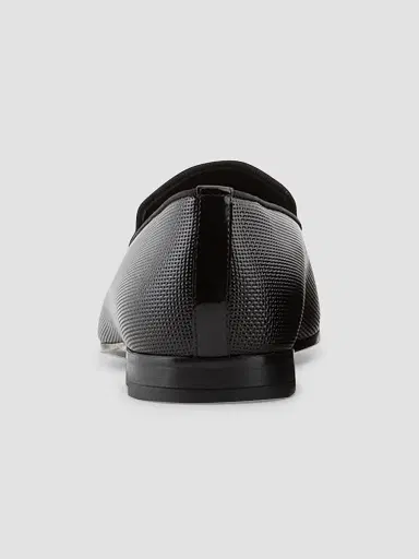 Giorgio Armani Men's Venetian Textured Leather Loafers - Black - Size 10.5 | Thumbnail 3 Giorgio Armani Men's Venetian Textured Leather Loafers - Black - Size 10.5 | Thumbnail 3