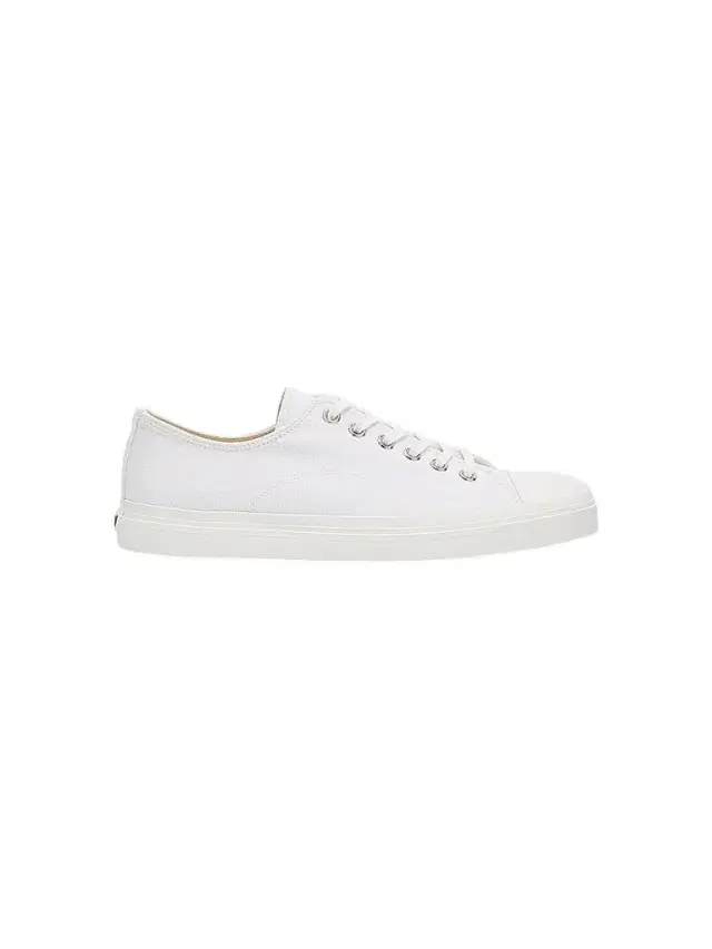 Men's Canvas Low-Top Sneakers - White