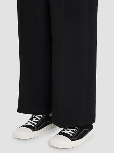 MOSCHINO Men's Canvas Low-Top Sneakers - Black | Thumbnail 2