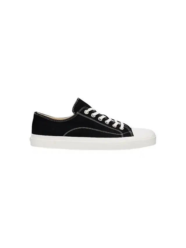 Men's Canvas Low-Top Sneakers - Black