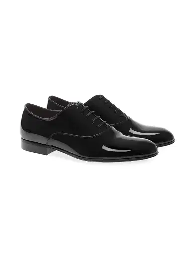 Gianvito Rossi Men's Vittorio Vernice Patent Leather Derbys - Black | Thumbnail 2