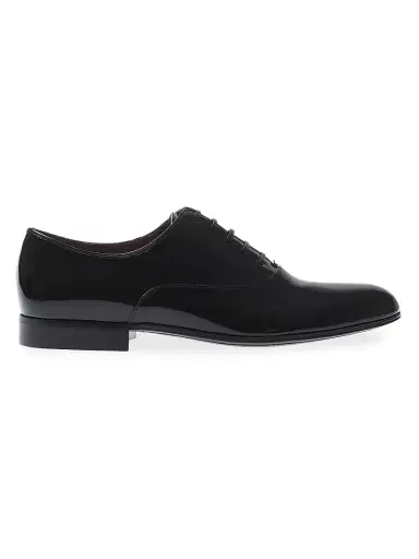 Gianvito Rossi Men's Vittorio Vernice Patent Leather Derbys - Black | Thumbnail 1