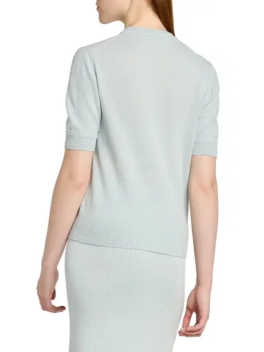Jil Sander Women's Merino Wool Short-Sleeve Sweater | Thumbnail 5 Jil Sander Women's Merino Wool Short-Sleeve Sweater | Thumbnail 5