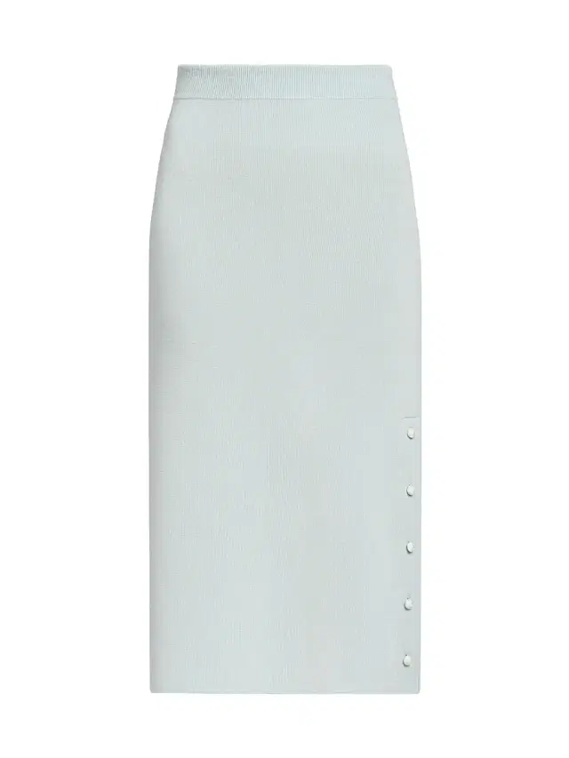 Jil Sander Women's Rib-Knit Merino Wool Pencil Skirt - Sky
