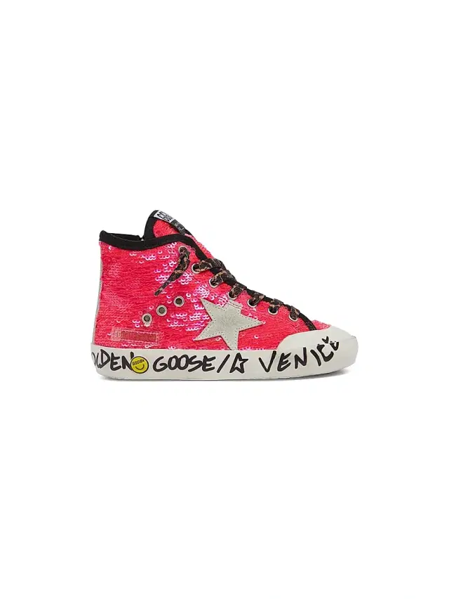 Girl's Francy Penstar Sequined High-Top Sneakers - Pink 12 (Child)