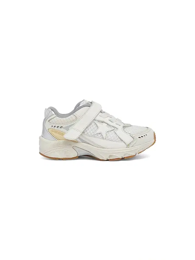 Golden Goose Kid's Lightstar Leather & Mesh Sneakers - White 1 (Child)