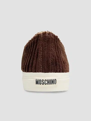 MOSCHINO Men's Edge Corduroy Cap Toe Low-Top Sneakers | Thumbnail 5