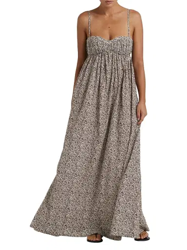 Peony Women's Tapestry Everlasting Maxi Dress - Foliage - Size Small | Thumbnail 2