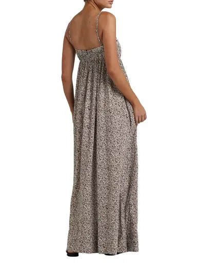 Peony Women's Tapestry Everlasting Maxi Dress - Foliage - Size Small | Thumbnail 3