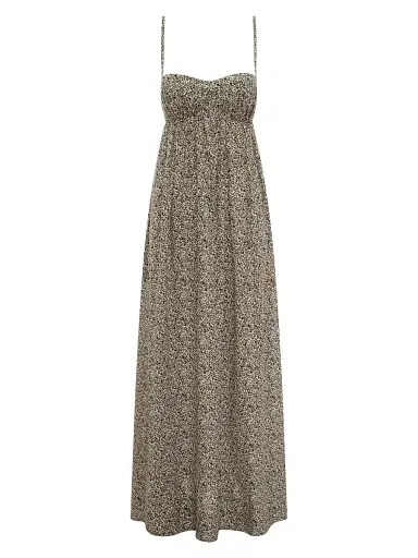 Peony Women's Tapestry Everlasting Maxi Dress - Foliage - Size Small | Thumbnail 1