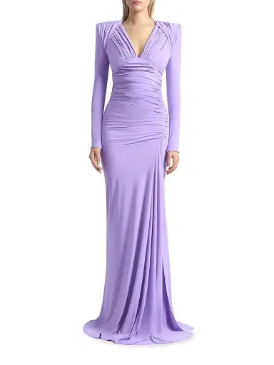Zhivago Women's We're Not Us Ruched Gown - Lilac | Thumbnail 3 Zhivago Women's We're Not Us Ruched Gown - Lilac | Thumbnail 3