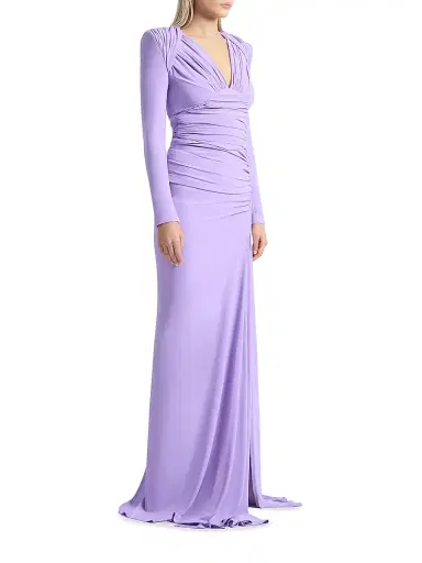 Zhivago Women's We're Not Us Ruched Gown - Lilac | Thumbnail 4 Zhivago Women's We're Not Us Ruched Gown - Lilac | Thumbnail 4
