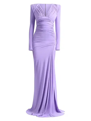 Zhivago Women's We're Not Us Ruched Gown - Lilac | Thumbnail 1 Zhivago Women's We're Not Us Ruched Gown - Lilac | Thumbnail 1