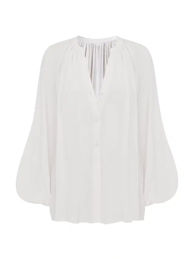 Peony Women's Tapestry Essential Cotton-Silk Shirt - Gardenia