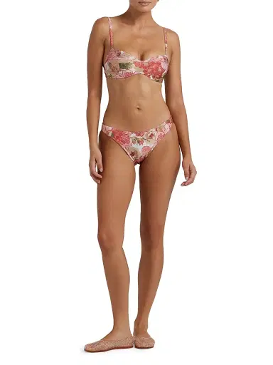 Peony Women's Tapestry Everlasting Floral Balconette Bikini Top - Dahlia - Size XL | Thumbnail 2 Peony Women's Tapestry Everlasting Floral Balconette Bikini Top - Dahlia - Size XL | Thumbnail 2