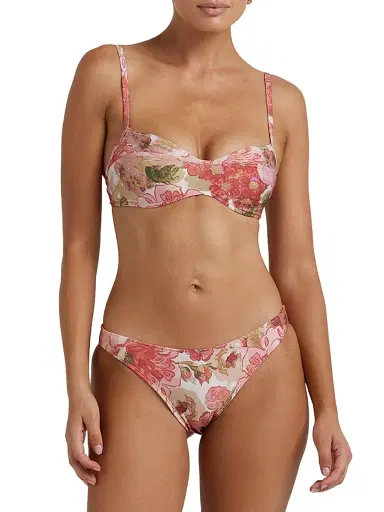 Peony Women's Tapestry Everlasting Floral Balconette Bikini Top - Dahlia - Size XL | Thumbnail 3 Peony Women's Tapestry Everlasting Floral Balconette Bikini Top - Dahlia - Size XL | Thumbnail 3