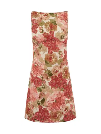 Peony Women's Tapestry Caroline Floral Minidress | Thumbnail 1 Peony Women's Tapestry Caroline Floral Minidress | Thumbnail 1