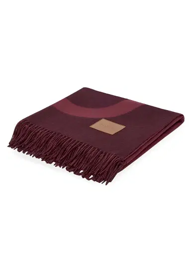 Loewe Monogram Wool-Cashmere Throw Blanket | Thumbnail 1 Loewe Monogram Wool-Cashmere Throw Blanket | Thumbnail 1