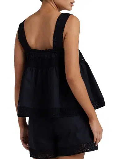 Peony Women's Tapestry Summer Cami Top - Noir | Thumbnail 4
