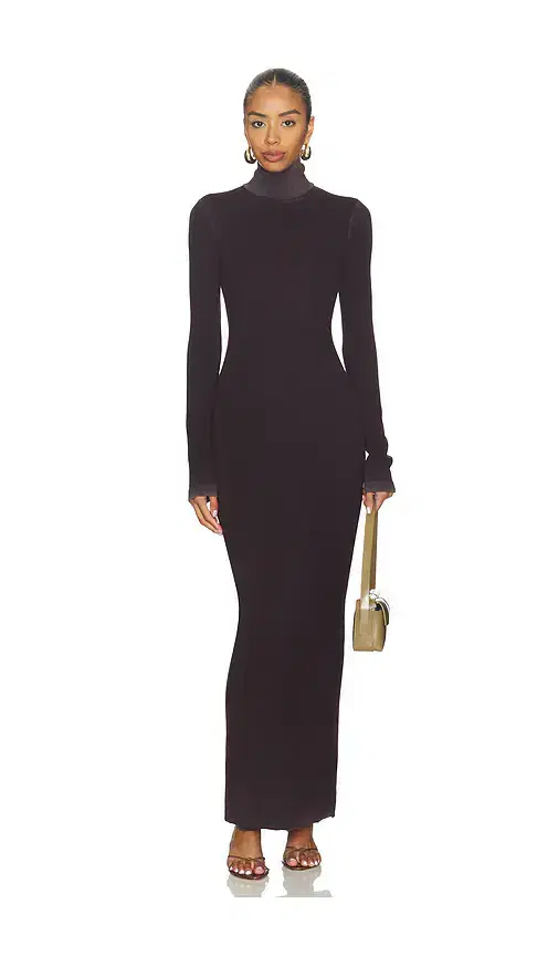 COTTON CITIZEN Verona Turtleneck Maxi Dress