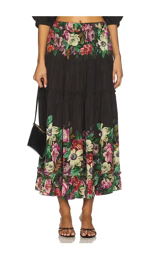 Viktoria Print Midi Skirt