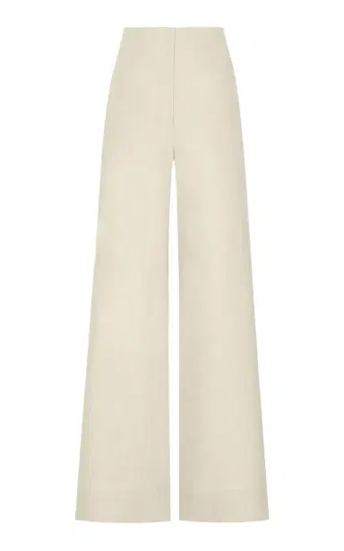 ANDRES OTALORA El Sol Mid-Rise Linen Wide-Leg Pants | Thumbnail 1