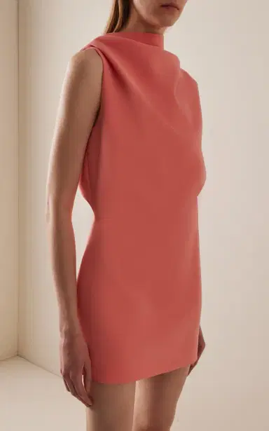 Khaite Astor Crepe Mini Dress | Thumbnail 3 Khaite Astor Crepe Mini Dress | Thumbnail 3